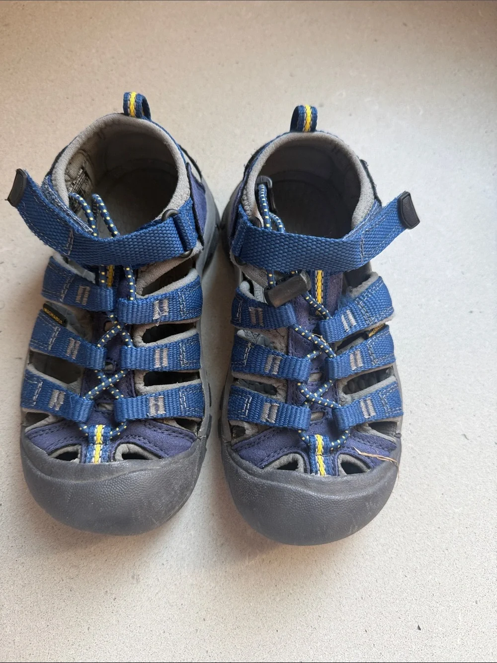 Keen Kids Navy Blue and Yellow Closed-Toe Water Sandals